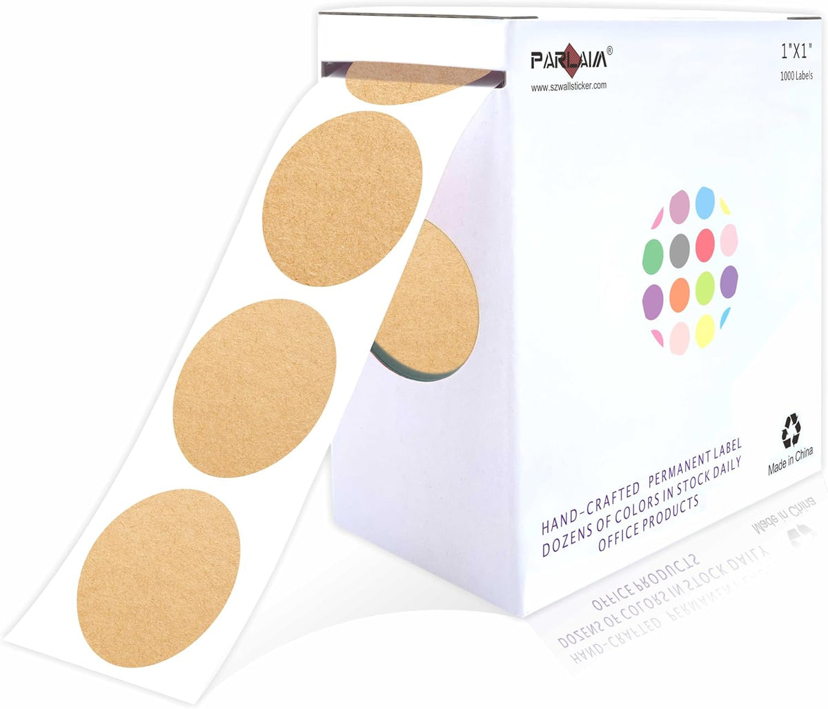 1 inch Round Clear Circle Dot Sticker 1000pcs Transparent Adhesive Label | 2.5cm Sticky Dots Label for Envelope, Cosmetic Box, Gift Bag, Translucent Wafer Package Seals, Safe Material