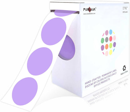 1 inch Round Clear Circle Dot Sticker 1000pcs Transparent Adhesive Label | 2.5cm Sticky Dots Label for Envelope, Cosmetic Box, Gift Bag, Translucent Wafer Package Seals, Safe Material