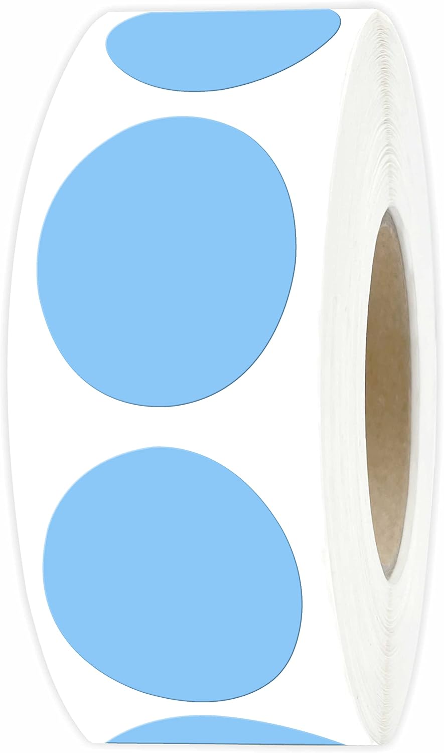 1 inch Round Clear Circle Dot Sticker 1000pcs Transparent Adhesive Label | 2.5cm Sticky Dots Label for Envelope, Cosmetic Box, Gift Bag, Translucent Wafer Package Seals, Safe Material