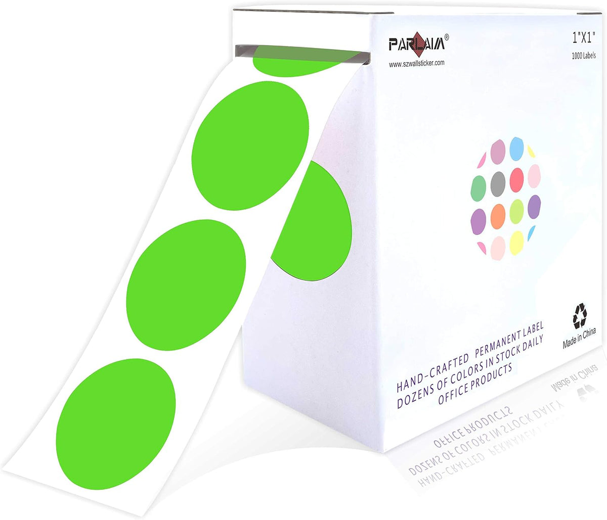 1 inch Round Clear Circle Dot Sticker 1000pcs Transparent Adhesive Label | 2.5cm Sticky Dots Label for Envelope, Cosmetic Box, Gift Bag, Translucent Wafer Package Seals, Safe Material