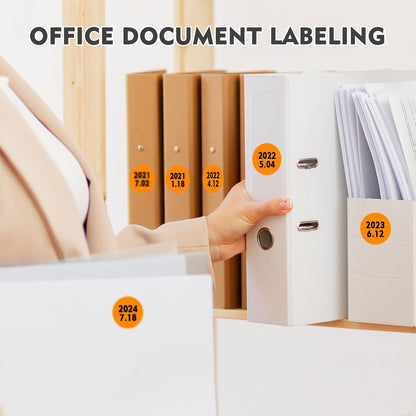 1 inch Round Clear Circle Dot Sticker 1000pcs Transparent Adhesive Label | 2.5cm Sticky Dots Label for Envelope, Cosmetic Box, Gift Bag, Translucent Wafer Package Seals, Safe Material