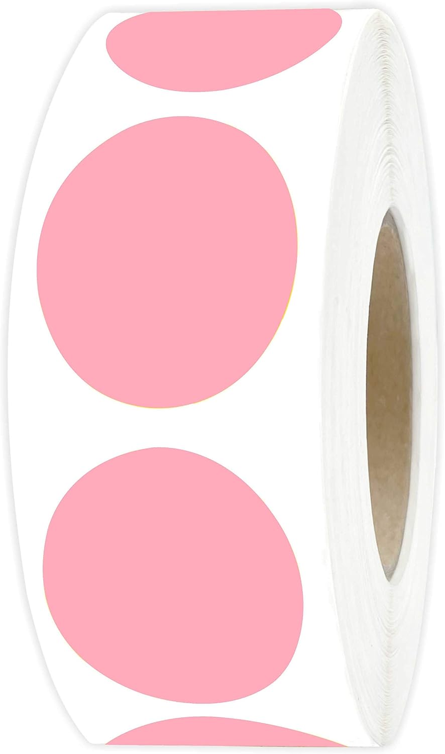 1 inch Round Clear Circle Dot Sticker 1000pcs Transparent Adhesive Label | 2.5cm Sticky Dots Label for Envelope, Cosmetic Box, Gift Bag, Translucent Wafer Package Seals, Safe Material