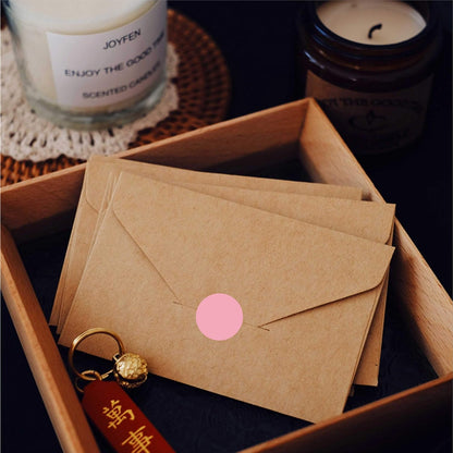 1 inch Round Clear Circle Dot Sticker 1000pcs Transparent Adhesive Label | 2.5cm Sticky Dots Label for Envelope, Cosmetic Box, Gift Bag, Translucent Wafer Package Seals, Safe Material