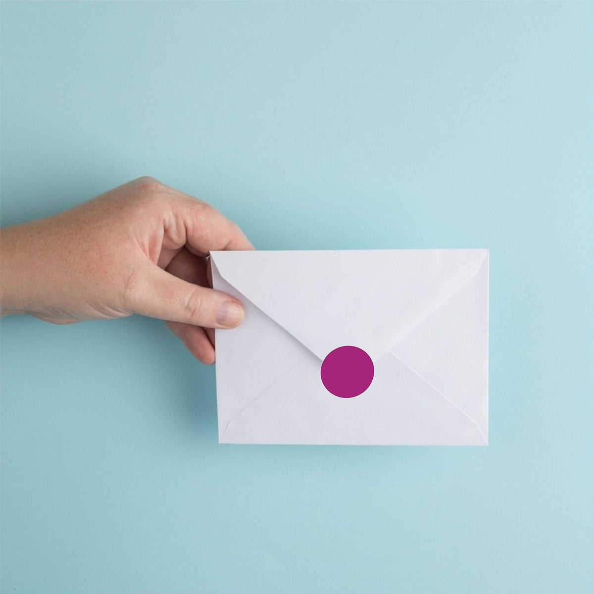 1 inch Round Clear Circle Dot Sticker 1000pcs Transparent Adhesive Label | 2.5cm Sticky Dots Label for Envelope, Cosmetic Box, Gift Bag, Translucent Wafer Package Seals, Safe Material