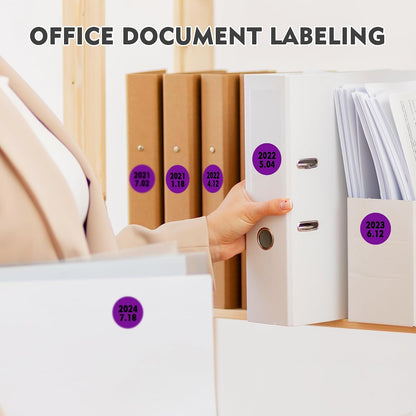 1 inch Round Clear Circle Dot Sticker 1000pcs Transparent Adhesive Label | 2.5cm Sticky Dots Label for Envelope, Cosmetic Box, Gift Bag, Translucent Wafer Package Seals, Safe Material