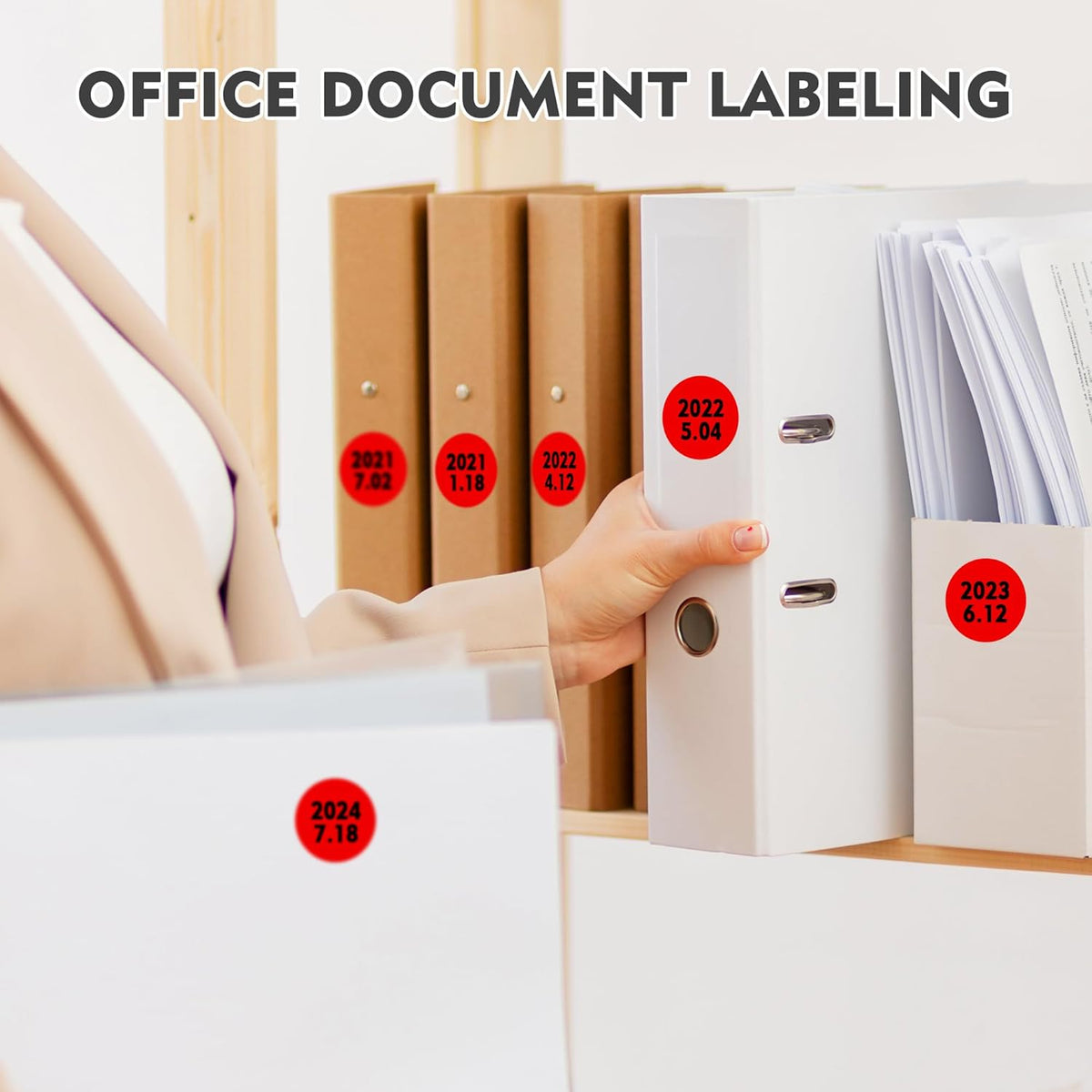 1 inch Round Clear Circle Dot Sticker 1000pcs Transparent Adhesive Label | 2.5cm Sticky Dots Label for Envelope, Cosmetic Box, Gift Bag, Translucent Wafer Package Seals, Safe Material
