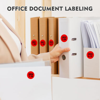 1 inch Round Clear Circle Dot Sticker 1000pcs Transparent Adhesive Label | 2.5cm Sticky Dots Label for Envelope, Cosmetic Box, Gift Bag, Translucent Wafer Package Seals, Safe Material