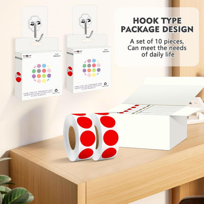 1 inch Round Clear Circle Dot Sticker 1000pcs Transparent Adhesive Label | 2.5cm Sticky Dots Label for Envelope, Cosmetic Box, Gift Bag, Translucent Wafer Package Seals, Safe Material