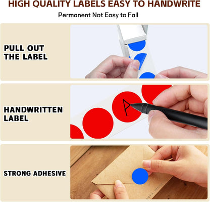 1 inch Round Clear Circle Dot Sticker 1000pcs Transparent Adhesive Label | 2.5cm Sticky Dots Label for Envelope, Cosmetic Box, Gift Bag, Translucent Wafer Package Seals, Safe Material