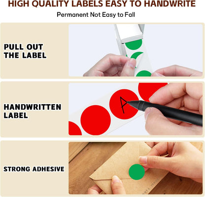 1 inch Round Clear Circle Dot Sticker 1000pcs Transparent Adhesive Label | 2.5cm Sticky Dots Label for Envelope, Cosmetic Box, Gift Bag, Translucent Wafer Package Seals, Safe Material