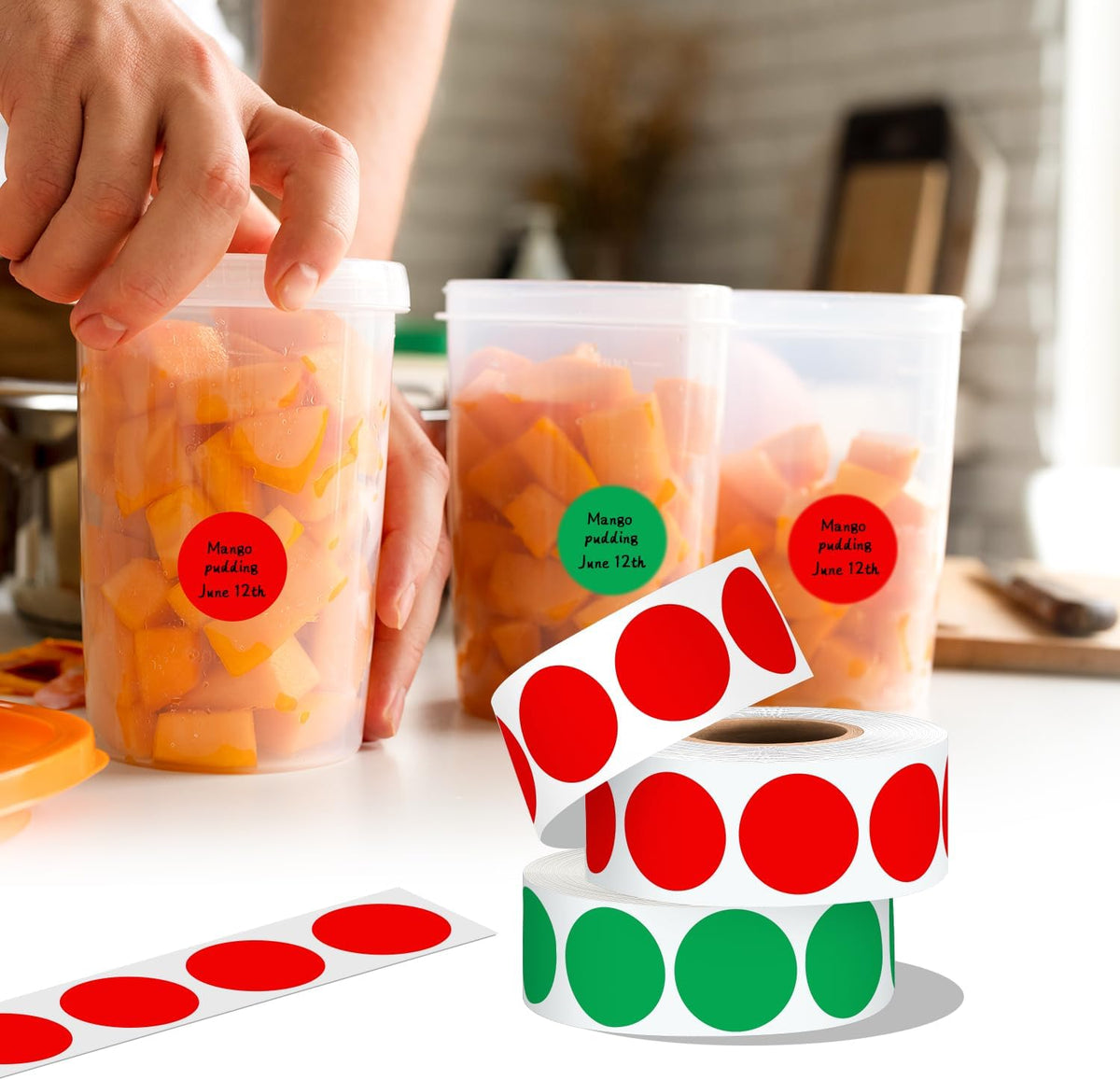 1 inch Round Clear Circle Dot Sticker 1000pcs Transparent Adhesive Label | 2.5cm Sticky Dots Label for Envelope, Cosmetic Box, Gift Bag, Translucent Wafer Package Seals, Safe Material