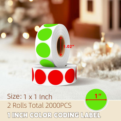 1 inch Round Clear Circle Dot Sticker 1000pcs Transparent Adhesive Label | 2.5cm Sticky Dots Label for Envelope, Cosmetic Box, Gift Bag, Translucent Wafer Package Seals, Safe Material