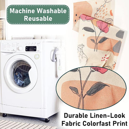 2Pcs Sunflower Plastic Bag Holder for Kitchen Essentials, Reusable Hanging Grocery Bag Organizer, Sunflower Gifts for Women, Washable Large Grocery Trash Bags Storage Dispenser