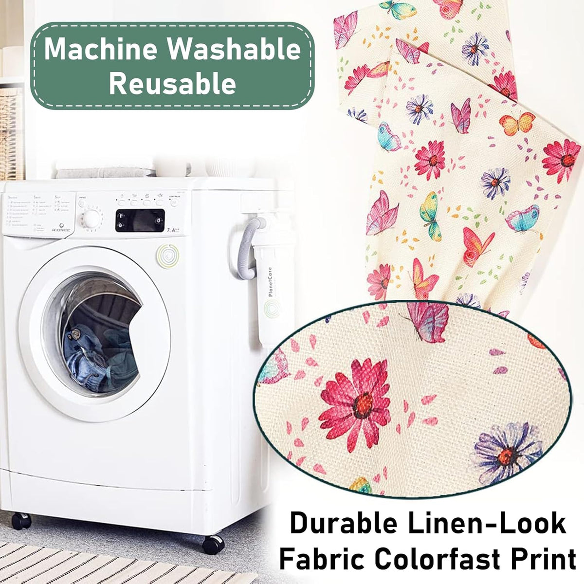 2Pcs Sunflower Plastic Bag Holder for Kitchen Essentials, Reusable Hanging Grocery Bag Organizer, Sunflower Gifts for Women, Washable Large Grocery Trash Bags Storage Dispenser