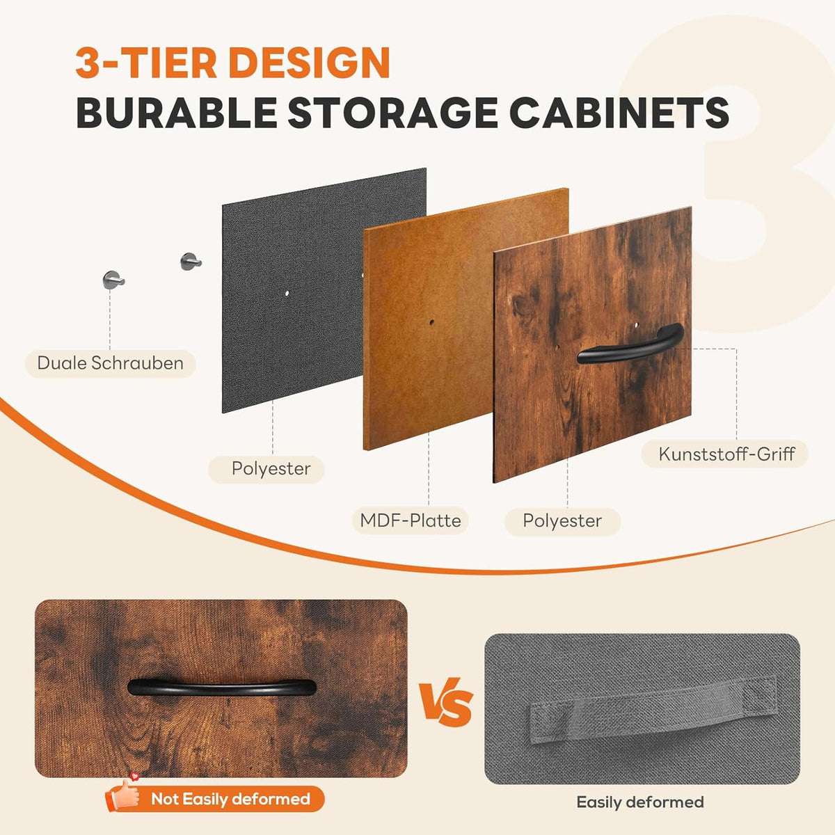 7 Drawer Dresser with Fabric Bins Fabric Storage Tower Organizer for Bedroom Closet Hallway Entryway Tall Chest of Drawers with Steel Frame Wood Top Easy Pull Handles,Black