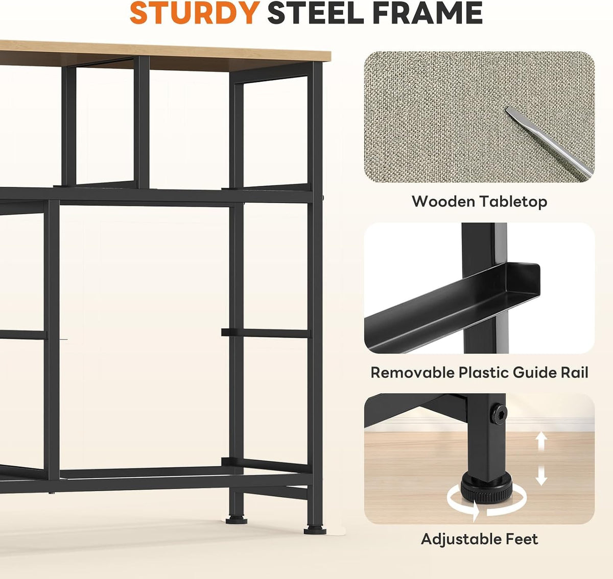 7 Drawer Dresser with Fabric Bins Fabric Storage Tower Organizer for Bedroom Closet Hallway Entryway Tall Chest of Drawers with Steel Frame Wood Top Easy Pull Handles,Black