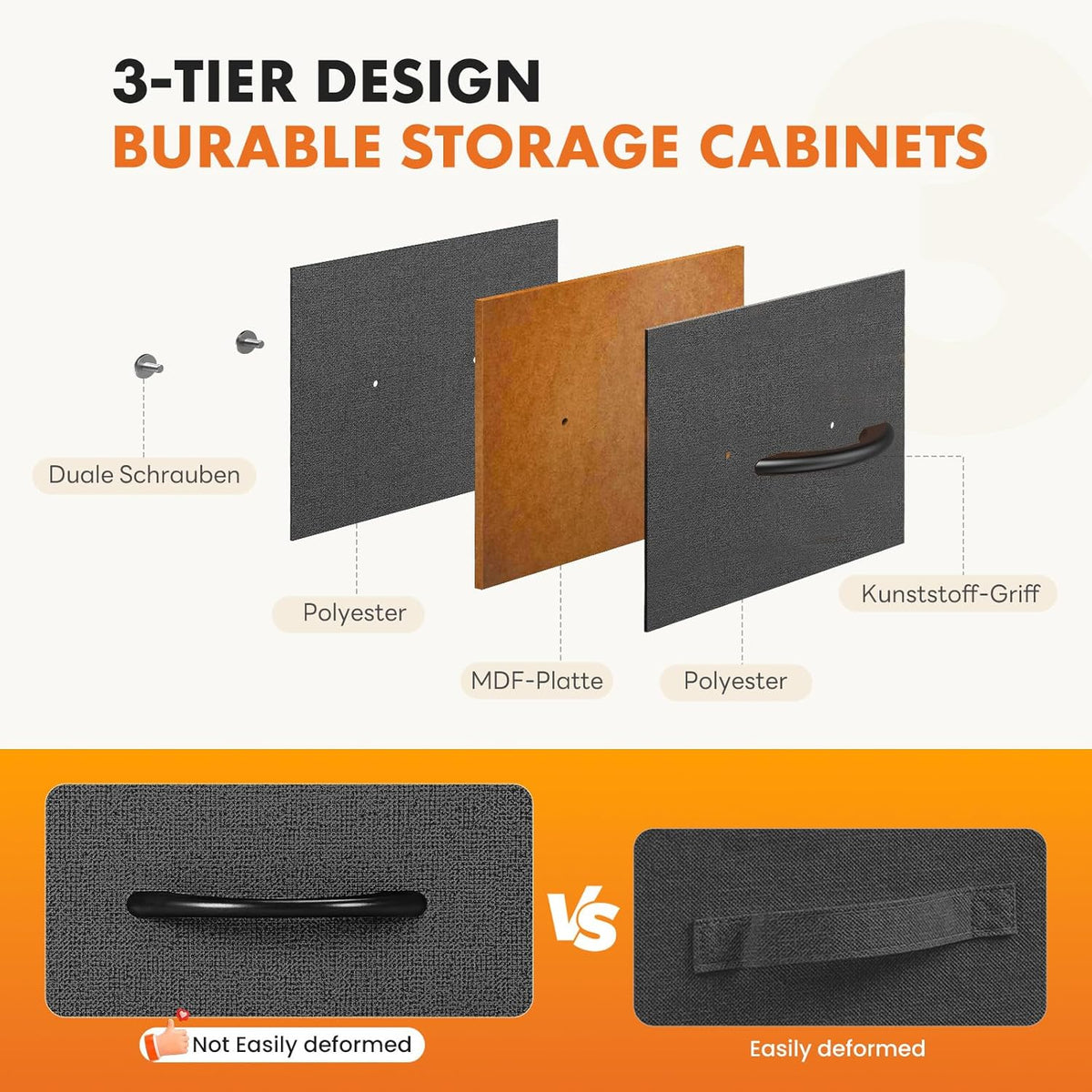 7 Drawer Dresser with Fabric Bins Fabric Storage Tower Organizer for Bedroom Closet Hallway Entryway Tall Chest of Drawers with Steel Frame Wood Top Easy Pull Handles,Black