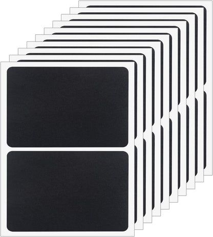 Chalkboard Labels, 4" x 3" Reusable Blackboard Stickers, Waterproof Chalkboard Sticker for Jars, Parties Decoration, Craft Rooms, Weddings, Storage, Organize Your Home & Kitchen