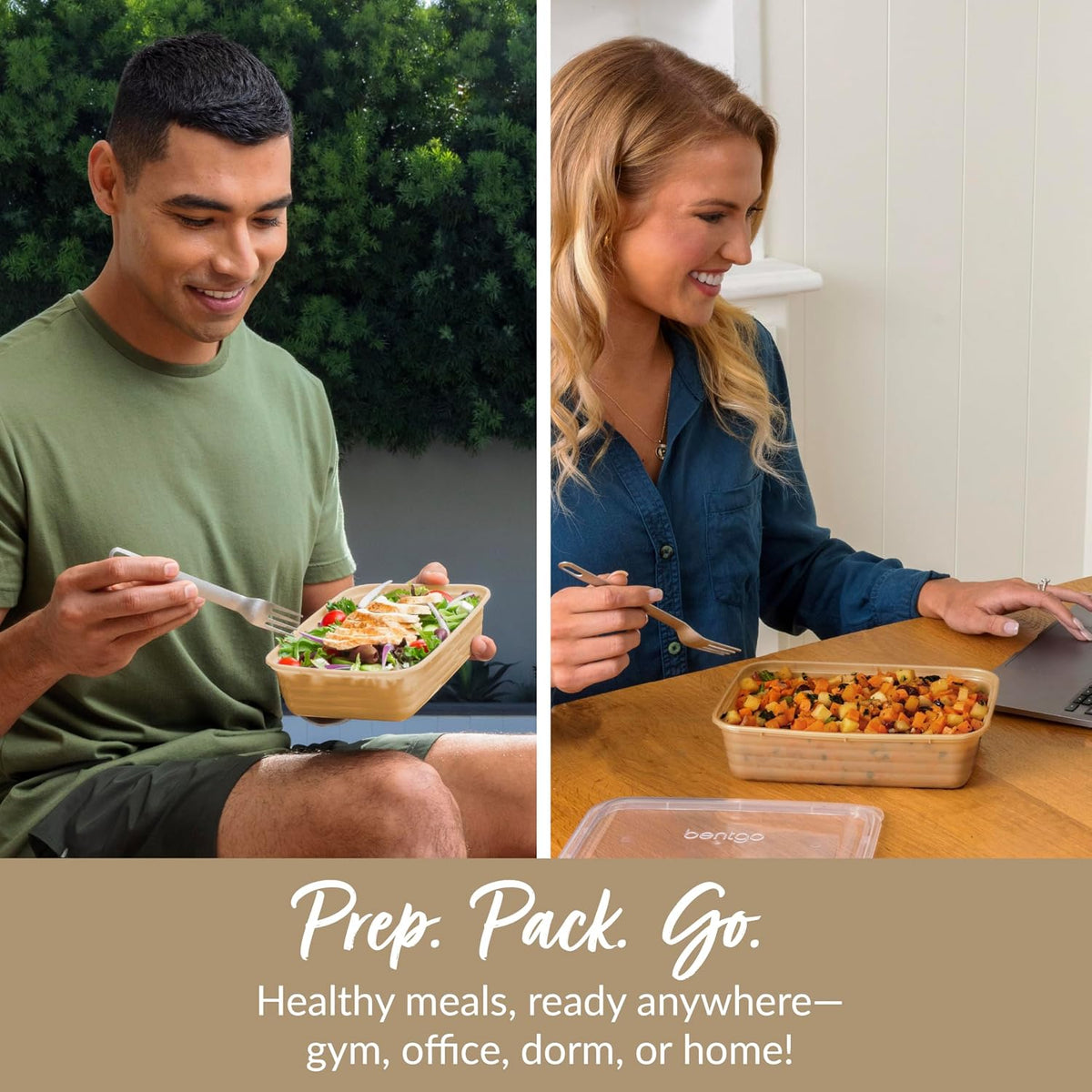 Prep Meal Prep Containers with Lids, 20 Piece, PFAS & BPA-Free | 4-Cup Capacity, Portion Control, Stackable, Microwave, Freezer & Dishwasher-Safe, Reusable (Mint)