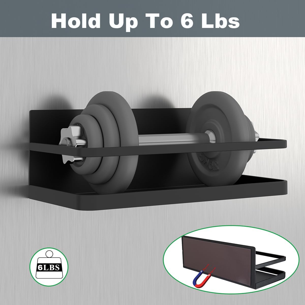 Magnetic Spice Rack, Easy to Install on The Side of Refrigerator/Space Saving Kitchen Organization Shelf Organizer for Cabinet