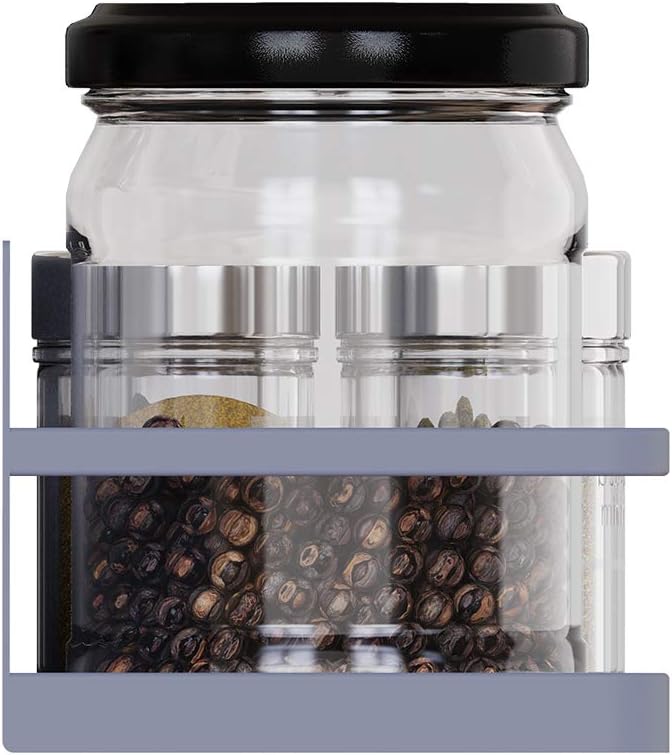 Magnetic Spice Rack, Easy to Install on The Side of Refrigerator/Space Saving Kitchen Organization Shelf Organizer for Cabinet