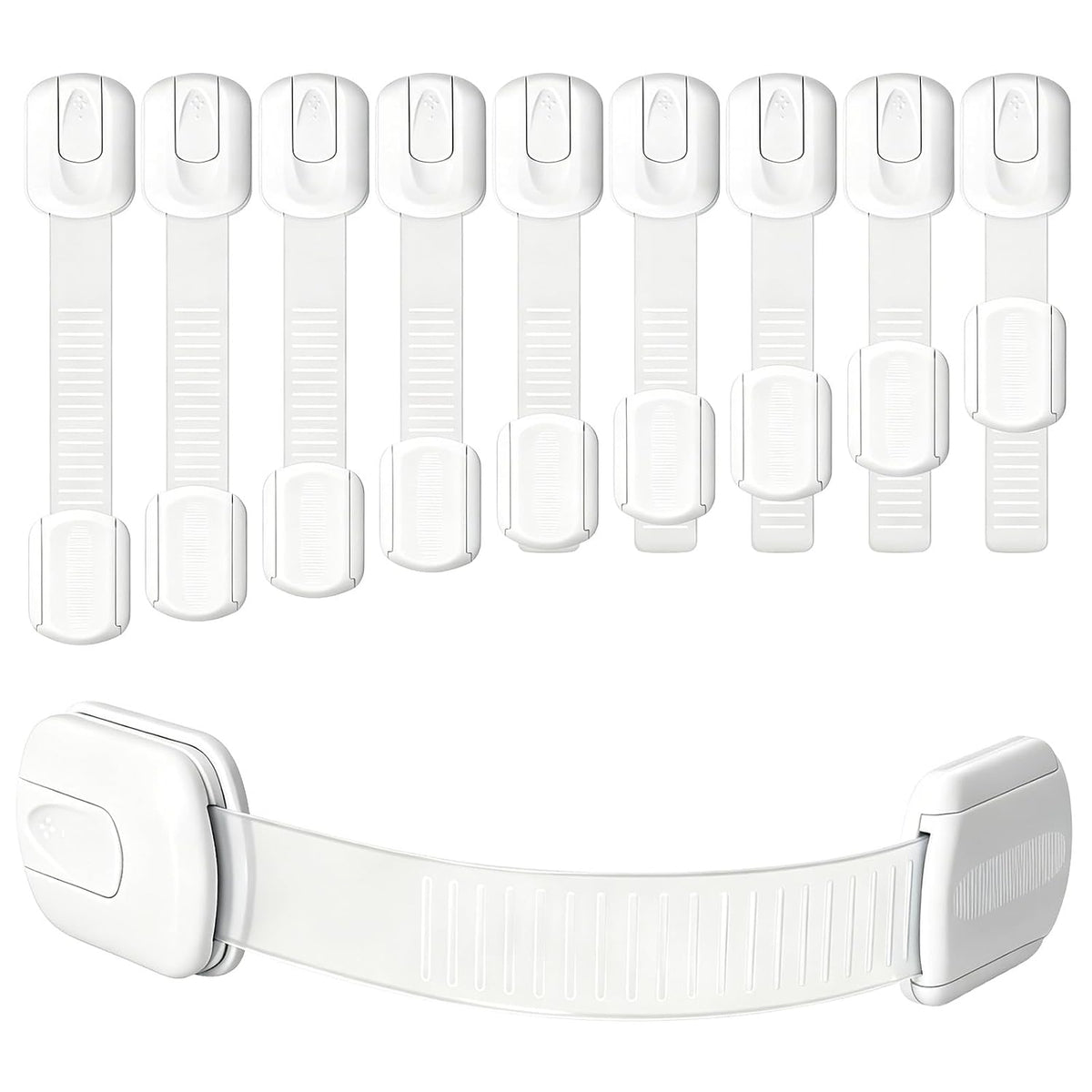 10 Pack Cabinet Locks Baby Proofing, Multi-Purpose Child Safety Locks