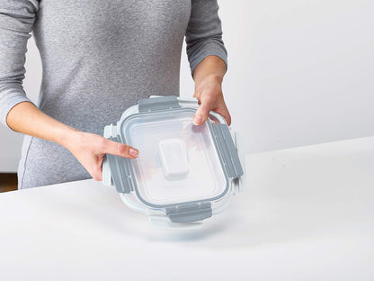 Nest Lock Plastic BPA Free Food Storage Container Set with Lockable Airtight Leakproof Lids, Multi-Color