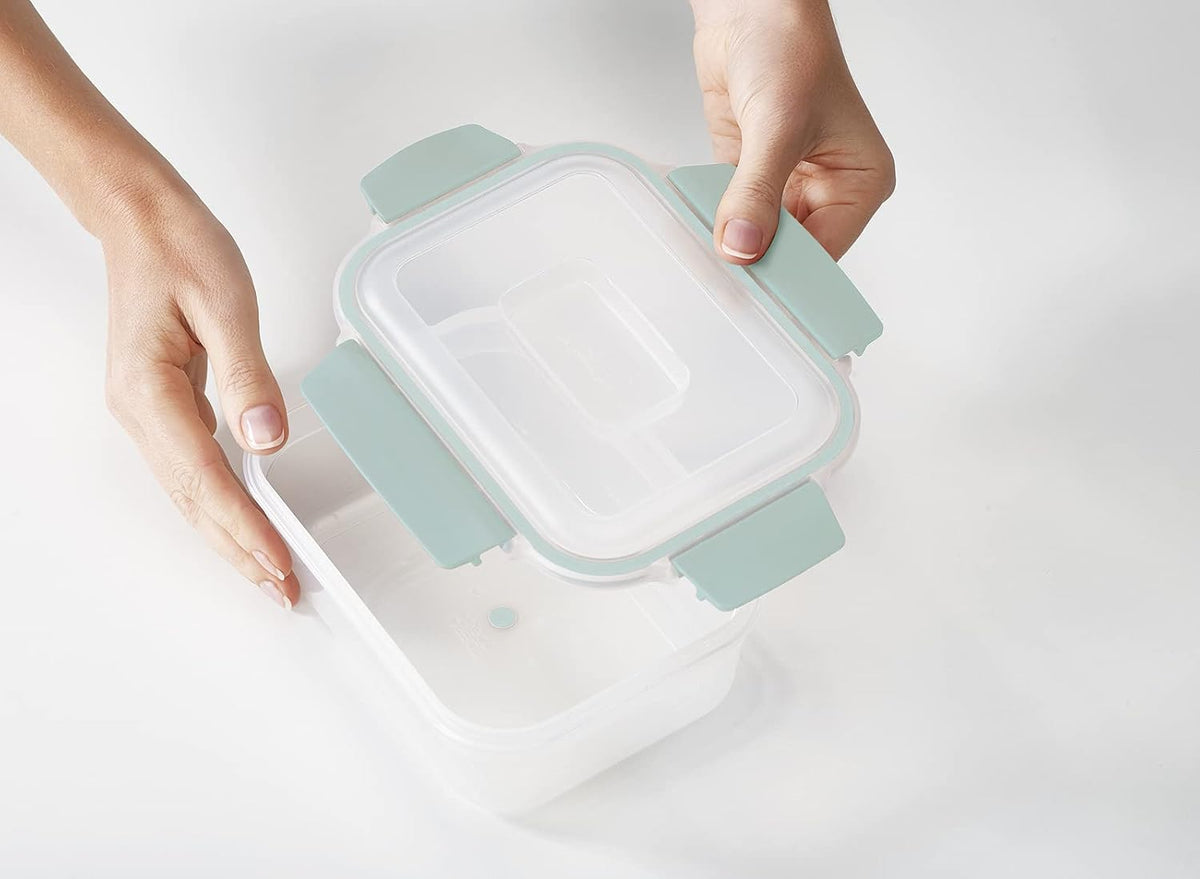 Nest Lock Plastic BPA Free Food Storage Container Set with Lockable Airtight Leakproof Lids, Multi-Color