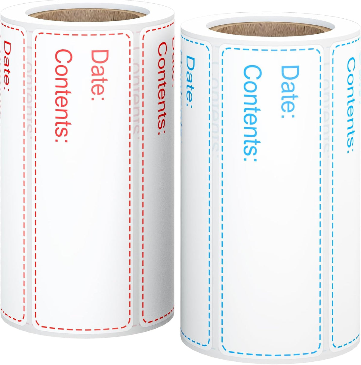 500 Pcs 1" x 3" Freezer Refrigerator Food Labels, Removable Adhesive, Water Oil Resistant, No Residue Food Storage Containers Labels Perfect for Monitoring Your Food in Kitchen
