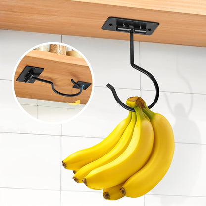 Self Adhesive Banana Hook Under Cabinet Foldable Banana Hanger