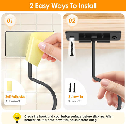 Self Adhesive Banana Hook Under Cabinet Foldable Banana Hanger