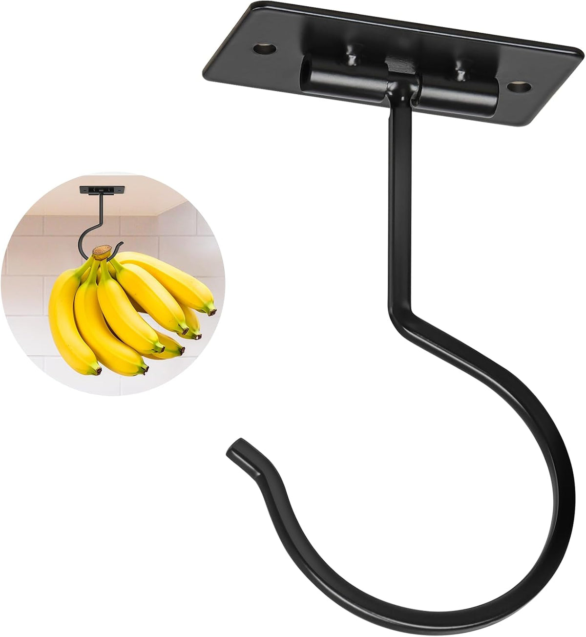Self Adhesive Banana Hook Under Cabinet Foldable Banana Hanger