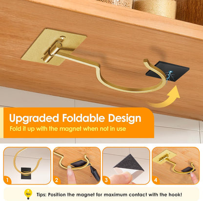 Self Adhesive Banana Hook Under Cabinet Foldable Banana Hanger