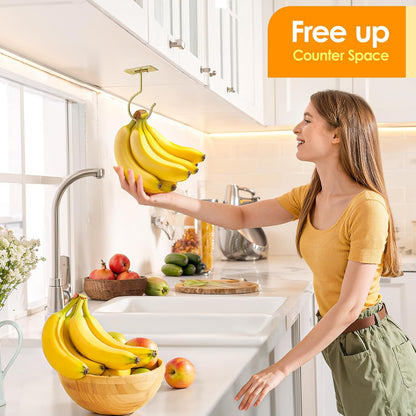 Self Adhesive Banana Hook Under Cabinet Foldable Banana Hanger