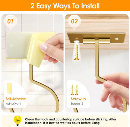 Self Adhesive Banana Hook Under Cabinet Foldable Banana Hanger