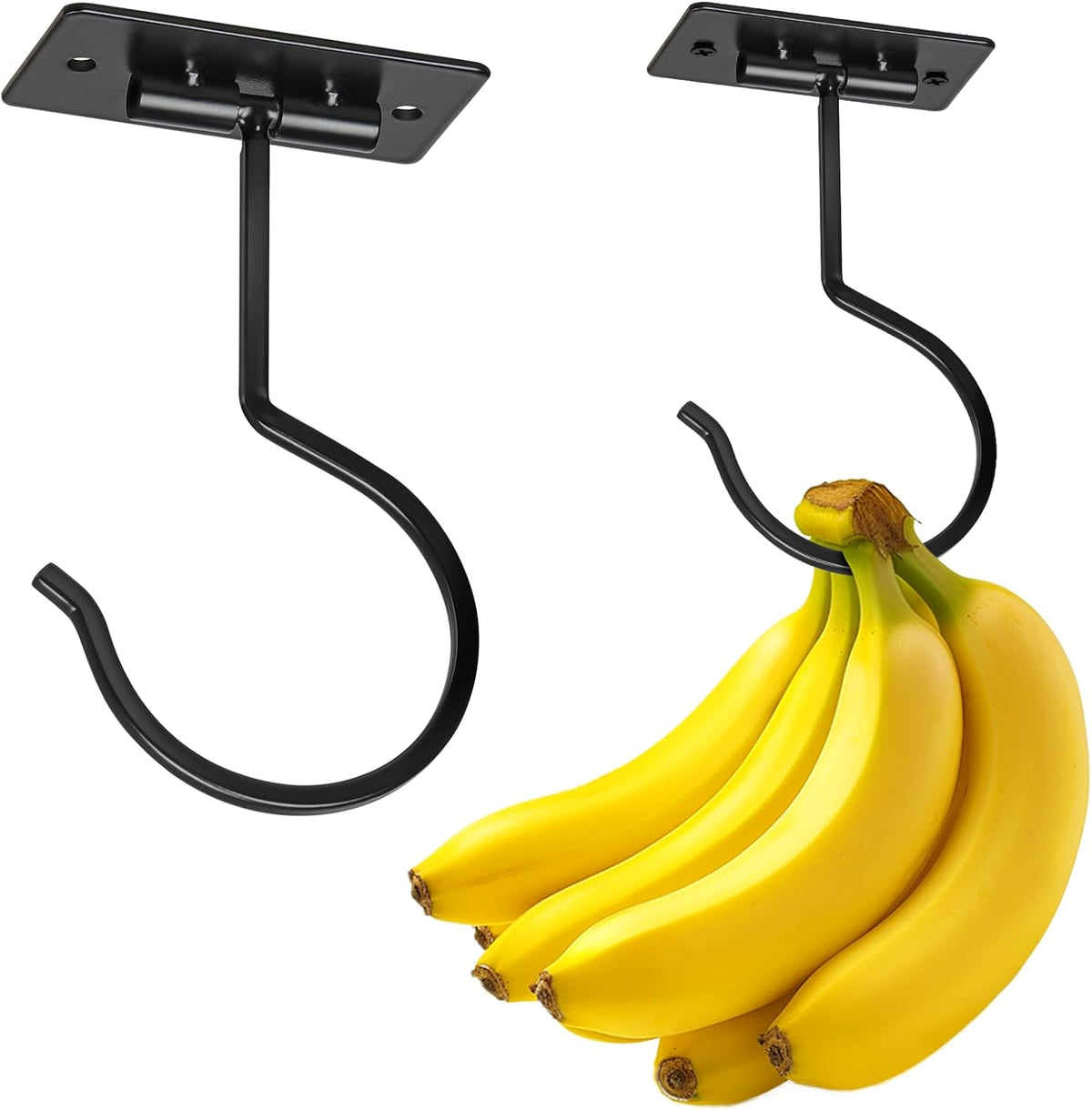Self Adhesive Banana Hook Under Cabinet Foldable Banana Hanger