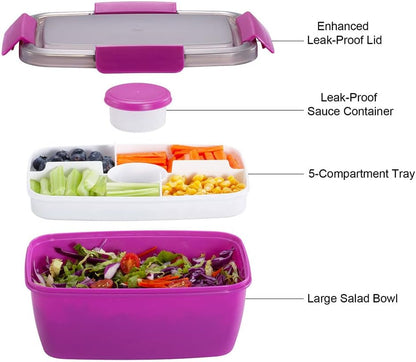 Large Salad Container Bowl for Lunch
