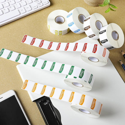 7000 Pcs Day of Week Label Food Label Monday Through Sunday Management Inventory Sticker Removable Weekly Self Adhesive Date Dot Sticker for Restaurant Kitchen Container (Square)