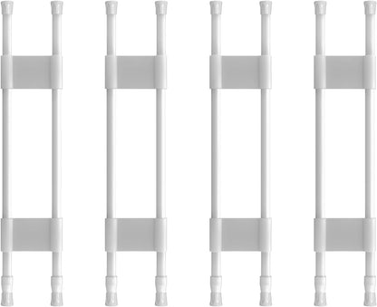 4 Sets Double RV Refrigerator Bar, 19.5-36.7" Tension Rods
