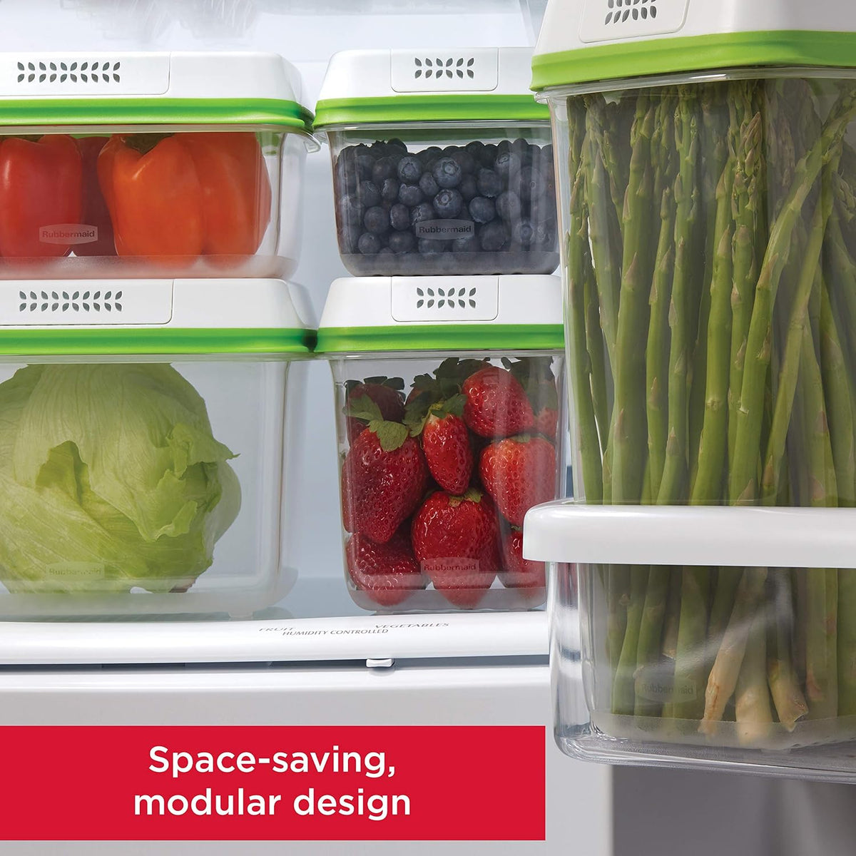 FreshWorks Saver, Large Produce Storage Container, 18.1-Cup, Clear