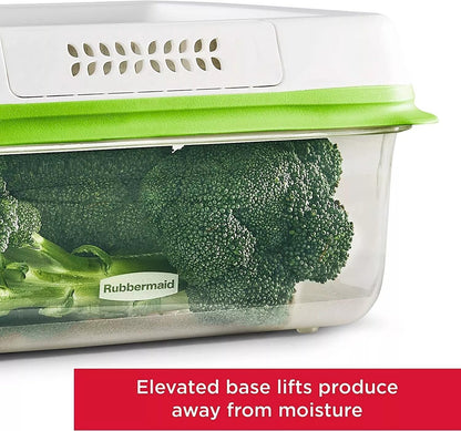 FreshWorks Saver, Large Produce Storage Container, 18.1-Cup, Clear