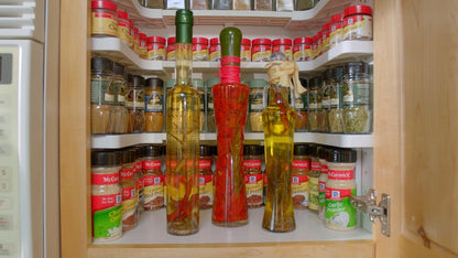 Deluxe - Expandable Spice Rack and Stackable Cabinet & Pantry Organizer (1 Set of 2 Shelves) - As seen on TV Deluxe ( Organizer) - Pantry Organization - Pantry Spice Organizer