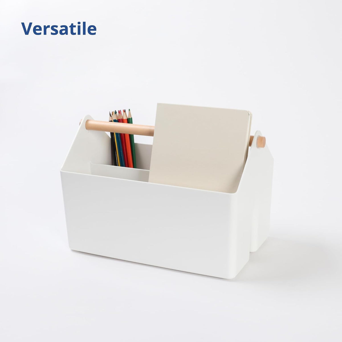 Storage Basket, Large 10.5L, Grey, Made in Korea | Portable. Spacious Storage Bin. Everyday Organization.