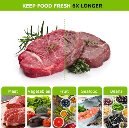 Precut Vacuum Sealer Bags 200 Quart 8" x 12", BPA Free