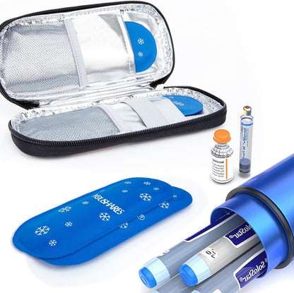 Ice Packs for Insulin Travel Case - Reusable Cooler Ice Packs Suitable for Diabetic Insulin Cooler Pen Carry Case（4 Packs）