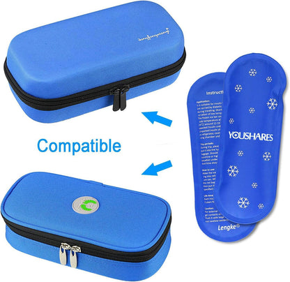 Ice Packs for Insulin Travel Case - Reusable Cooler Ice Packs Suitable for Diabetic Insulin Cooler Pen Carry Case（4 Packs）