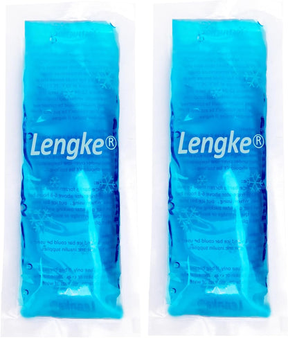 Peptide Case Ice Packs, 2 TSA Approved Cooler Pack for GLP-1 Storage Travel Bag for Diabetics Travel Case, Keeps Medicine Cool and Stable