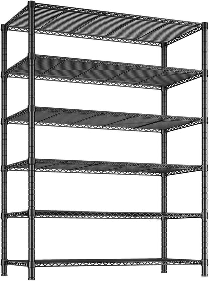 5-Tier 1200LBS Metal Shelving, 71" H Adjustable Storage Shelf,Chrome