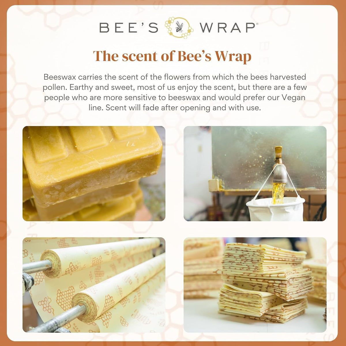 Beeswax Bread Wrap - Honeycomb