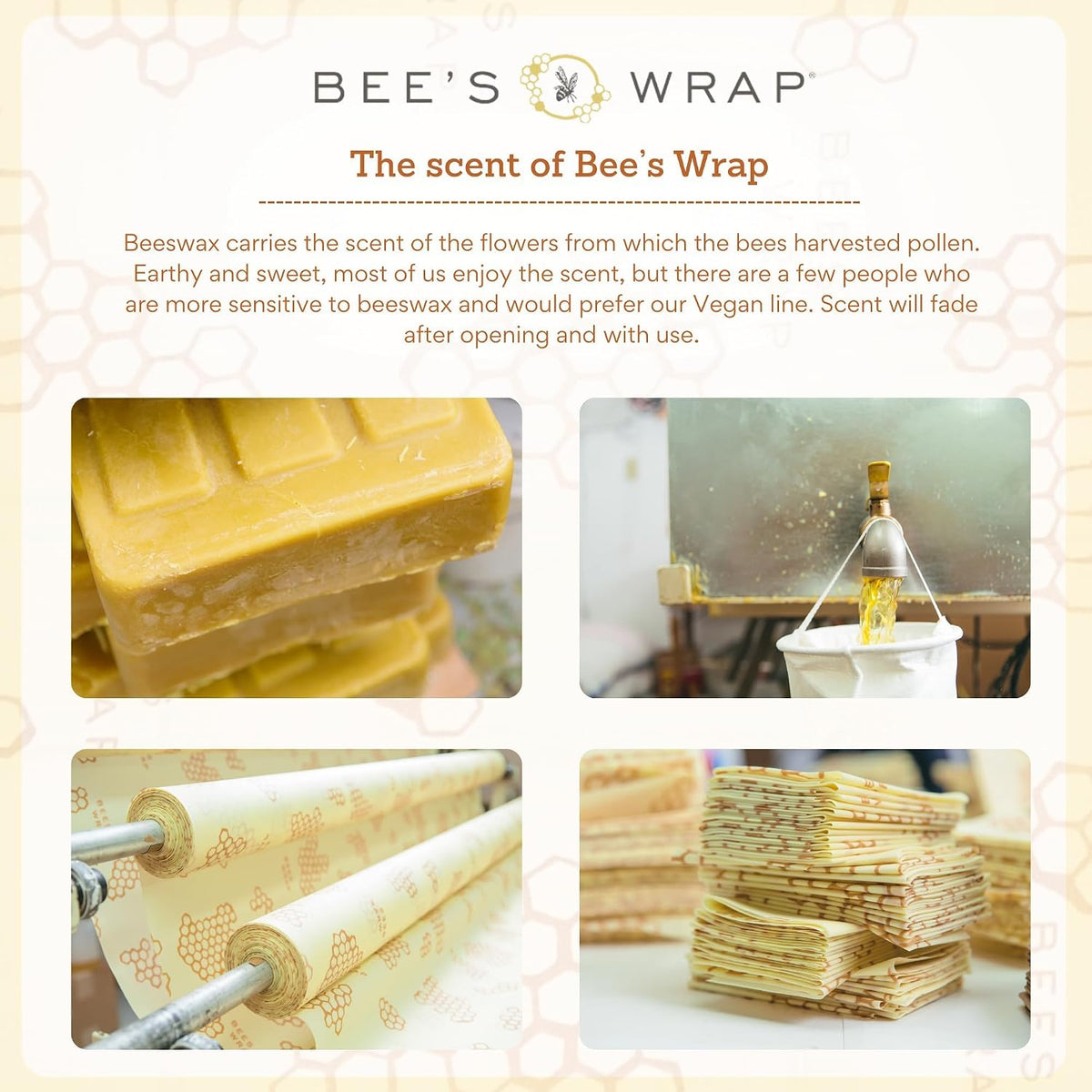 Beeswax Bread Wrap - Honeycomb